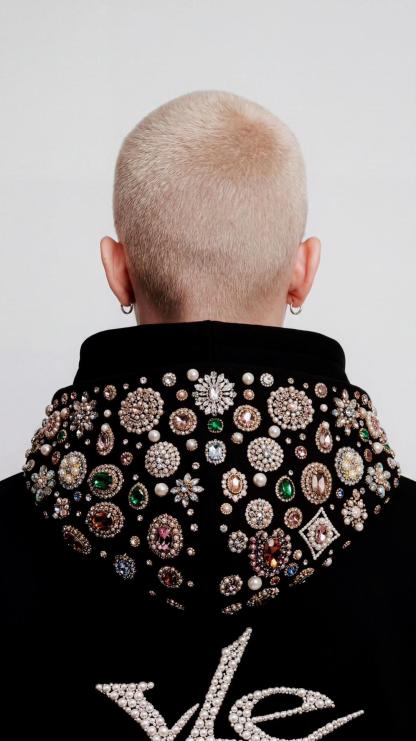 GEM EMBELLISHED HOODIE