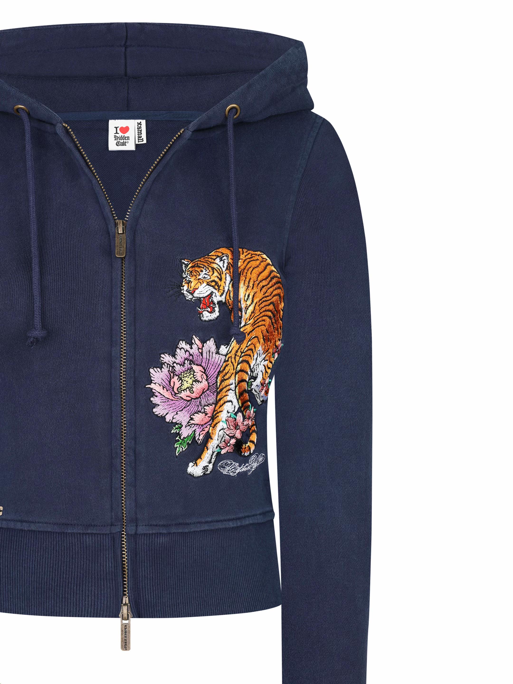Navy Tiger Embroidered Suit