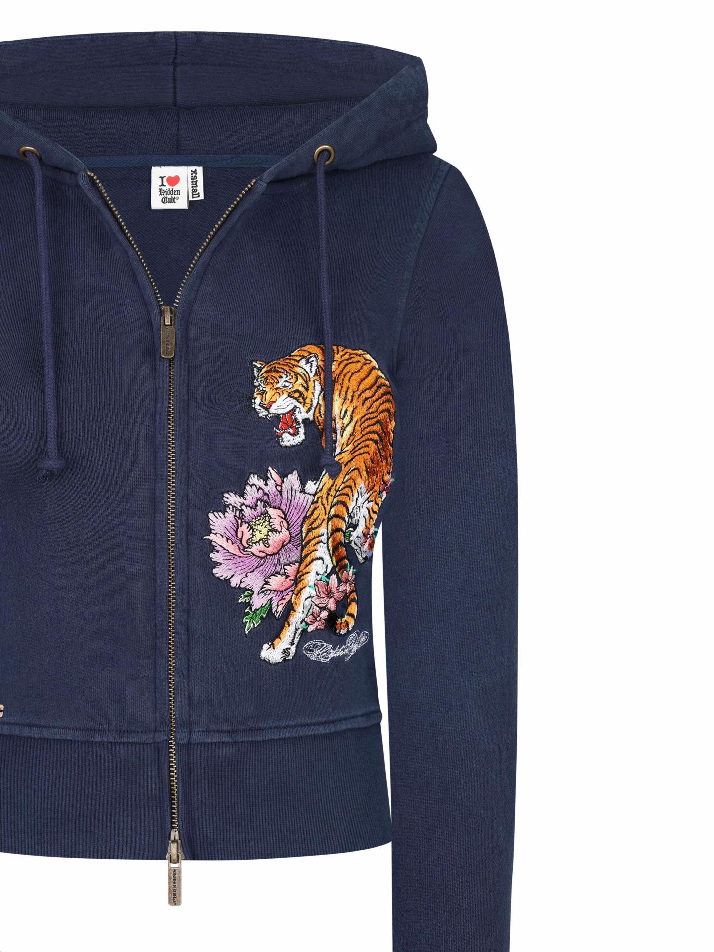 Navy Tiger Embroidered Suit