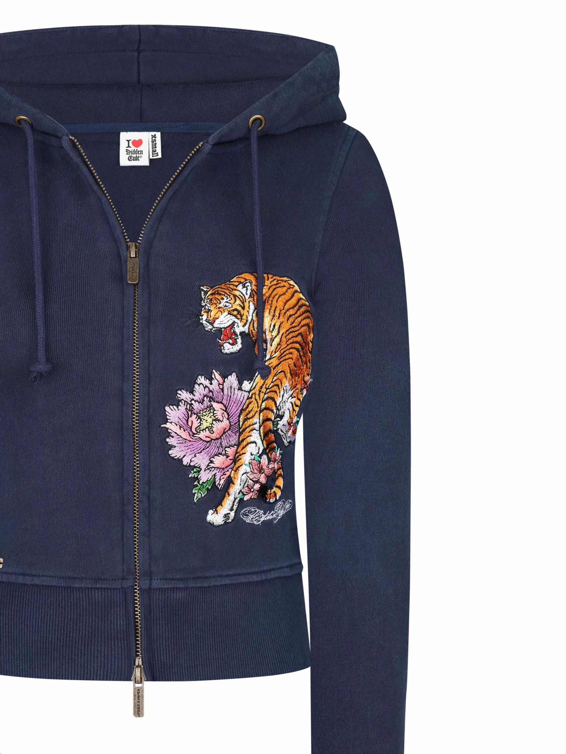 Navy Tiger Embroidered Suit
