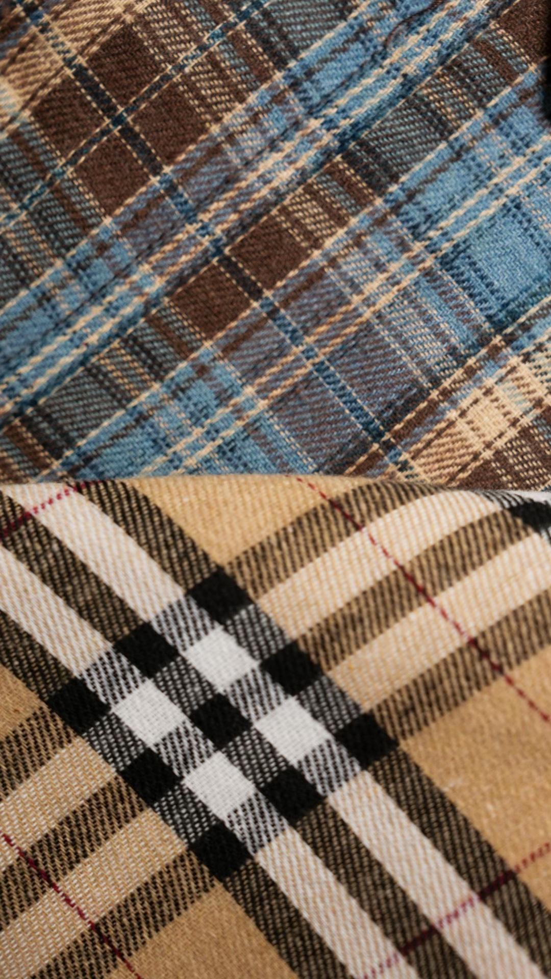Check-pattern clasp jacket