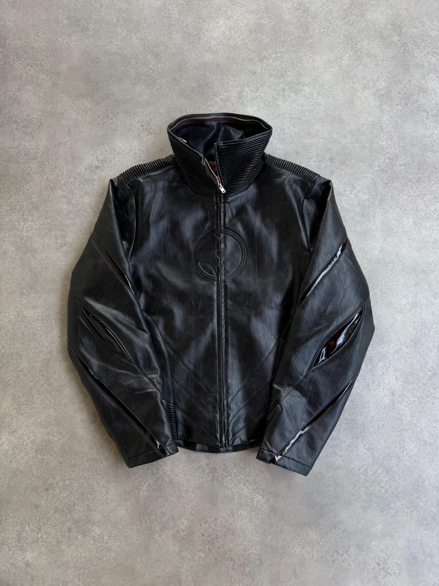 Futuristic Faux Leather Biker Set
