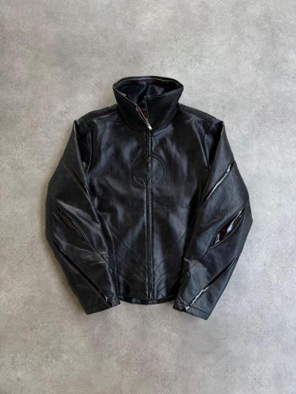 Futuristic Faux Leather Biker Set