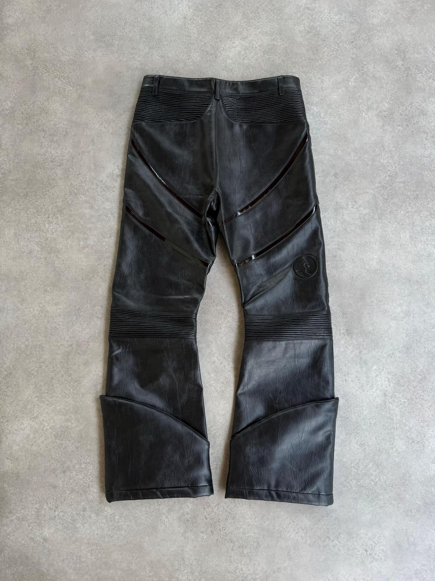 Futuristic Faux Leather Biker Set