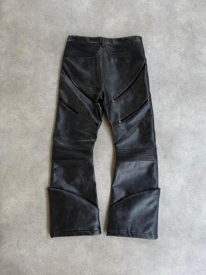 Futuristic Faux Leather Biker Set