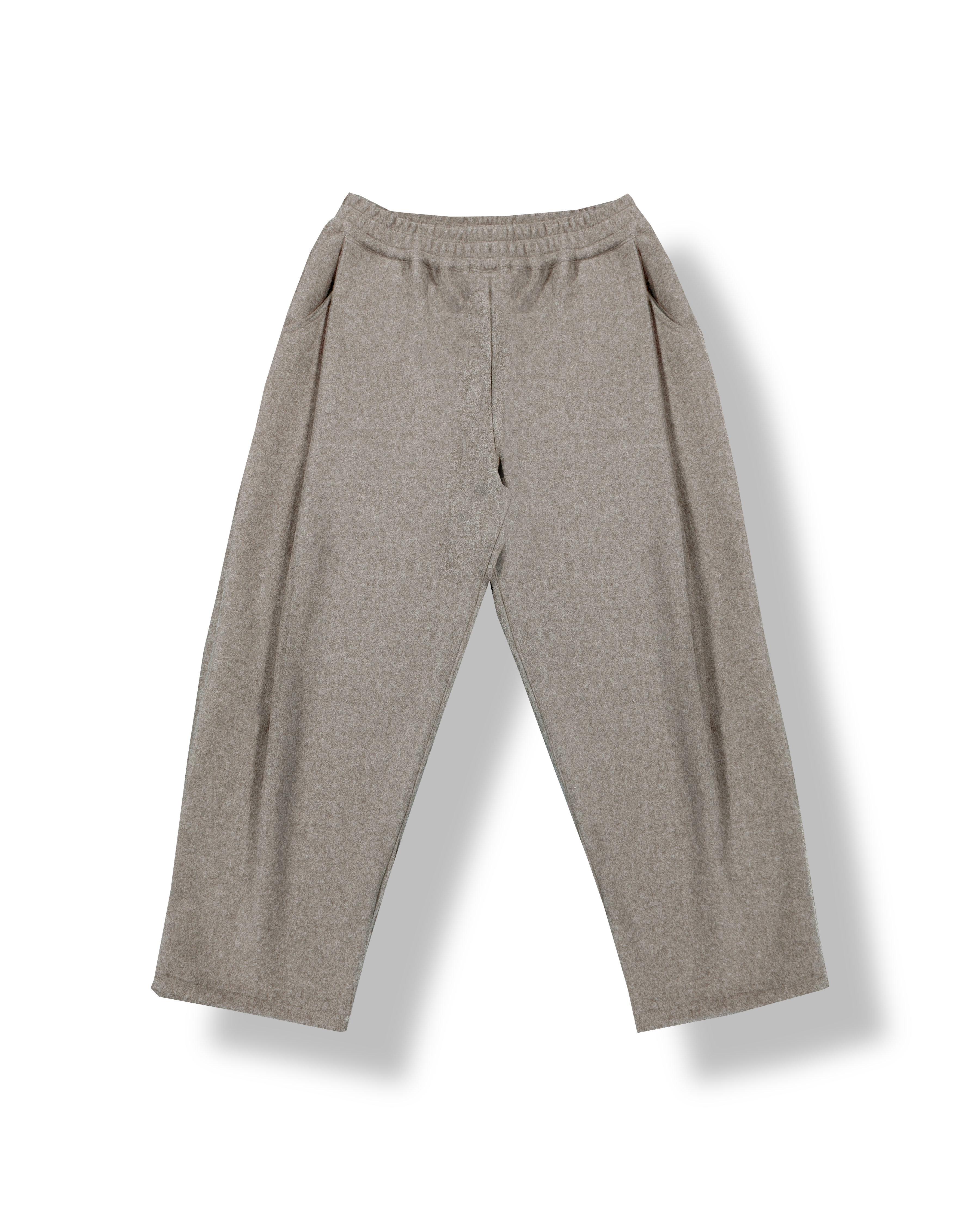 Pleated Felt Trousers