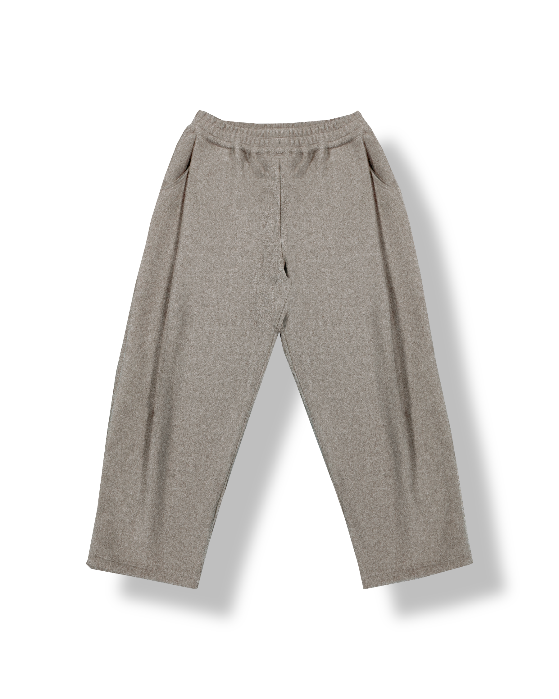 Pleated Felt Trousers