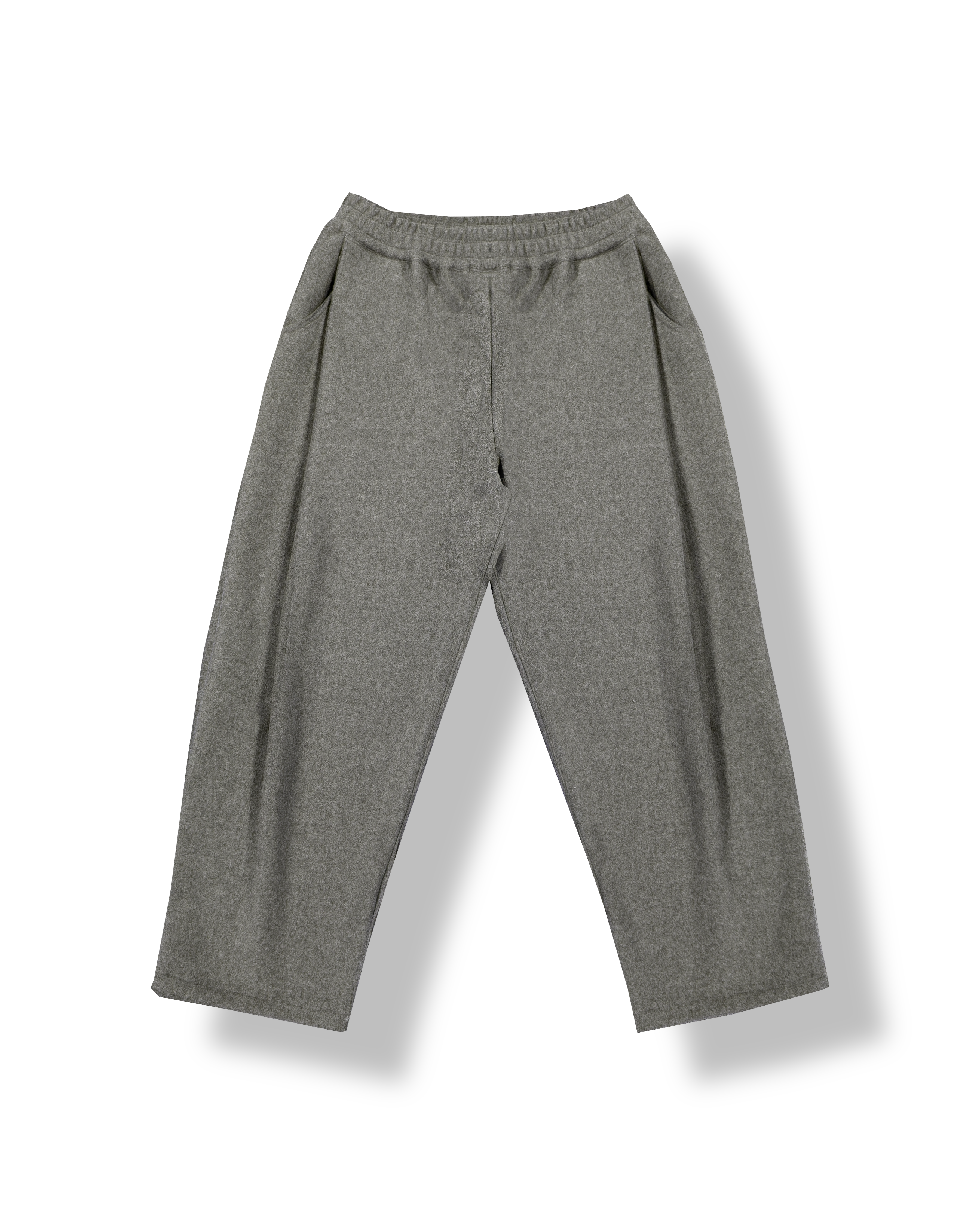 Pleated Felt Trousers