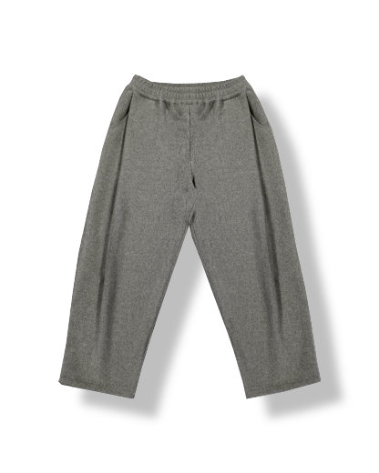 Pleated Felt Trousers