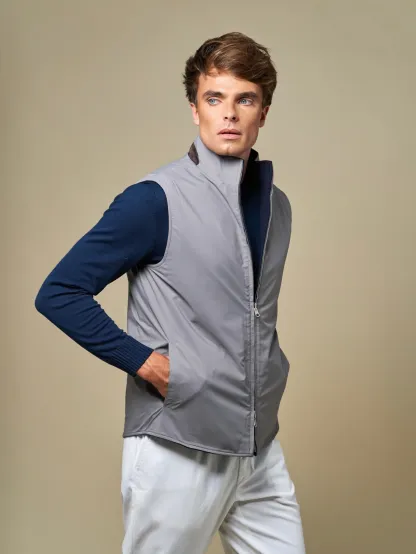 WOOL REVERSIBLE GILET