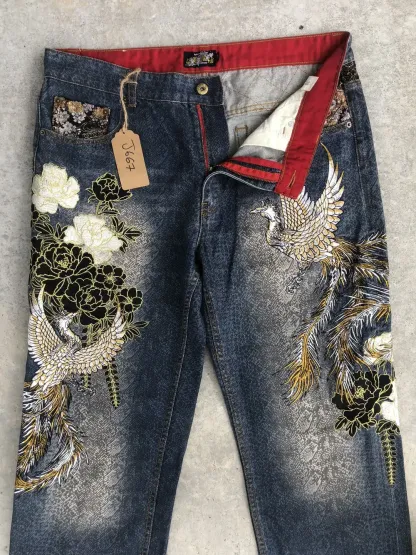 PHOENIX EMBROIDERY DENIM