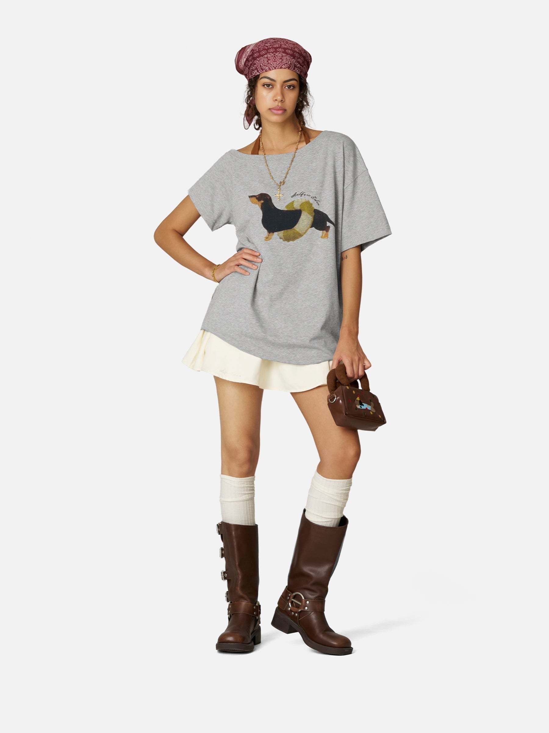 Dachshund Off-The-Shoulder Tee