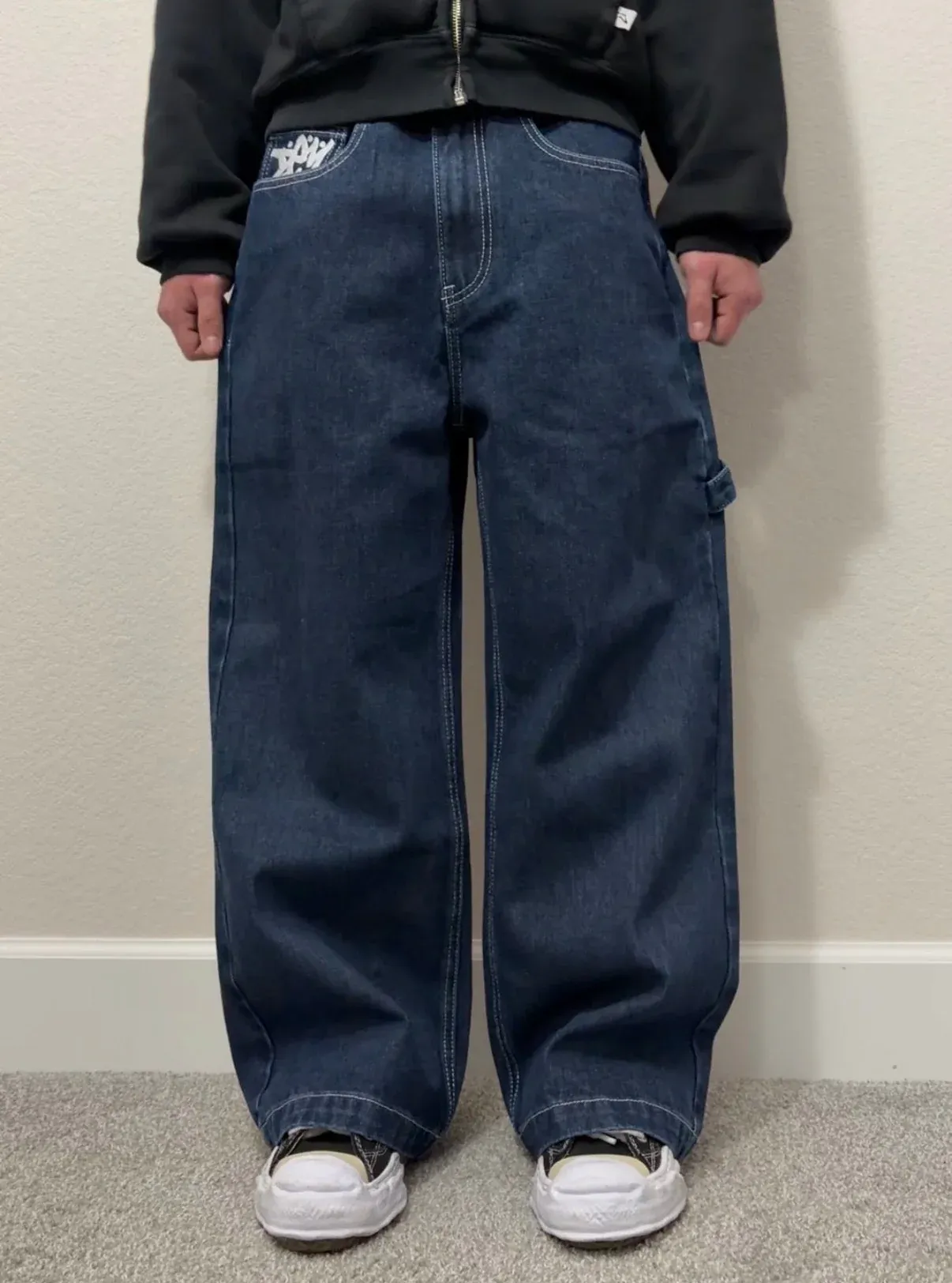 DEM BAGGY BLACK JEANS