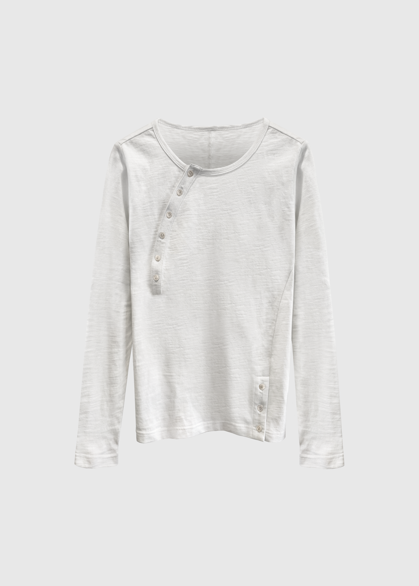 CURVED BUTTON HENLEY