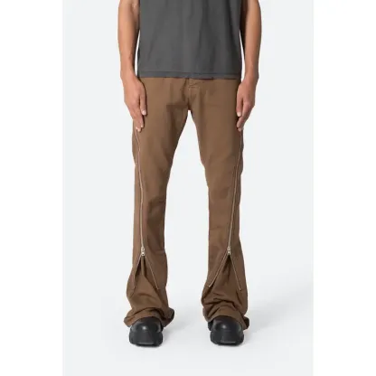 Zipper Flare Denim Jeans