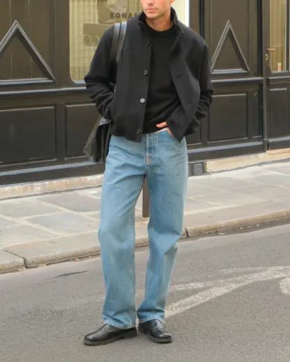 High Collar Wool Jacket
