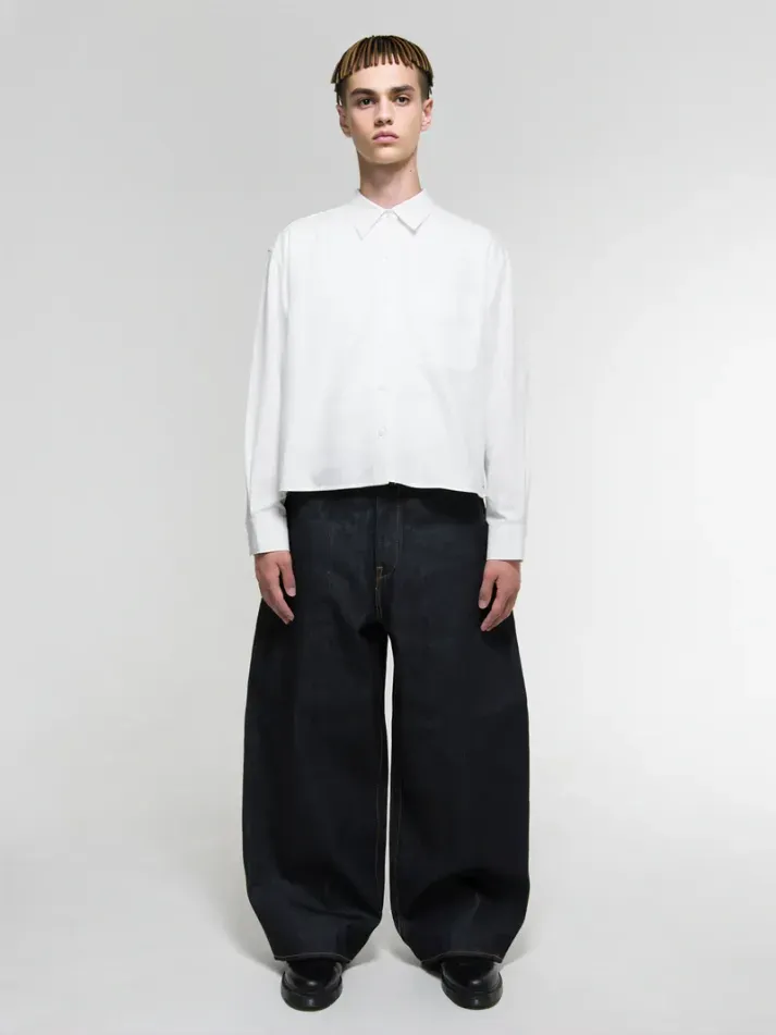 JAPANESE SELVEDGE  CURVED-LEGS JEANS