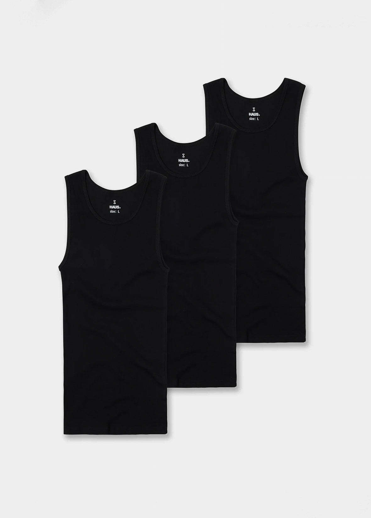Premium Ultra-Soft Cotton Fitted Tank 3 Pack