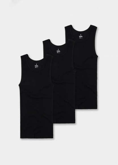 Premium Ultra-Soft Cotton Fitted Tank 3 Pack