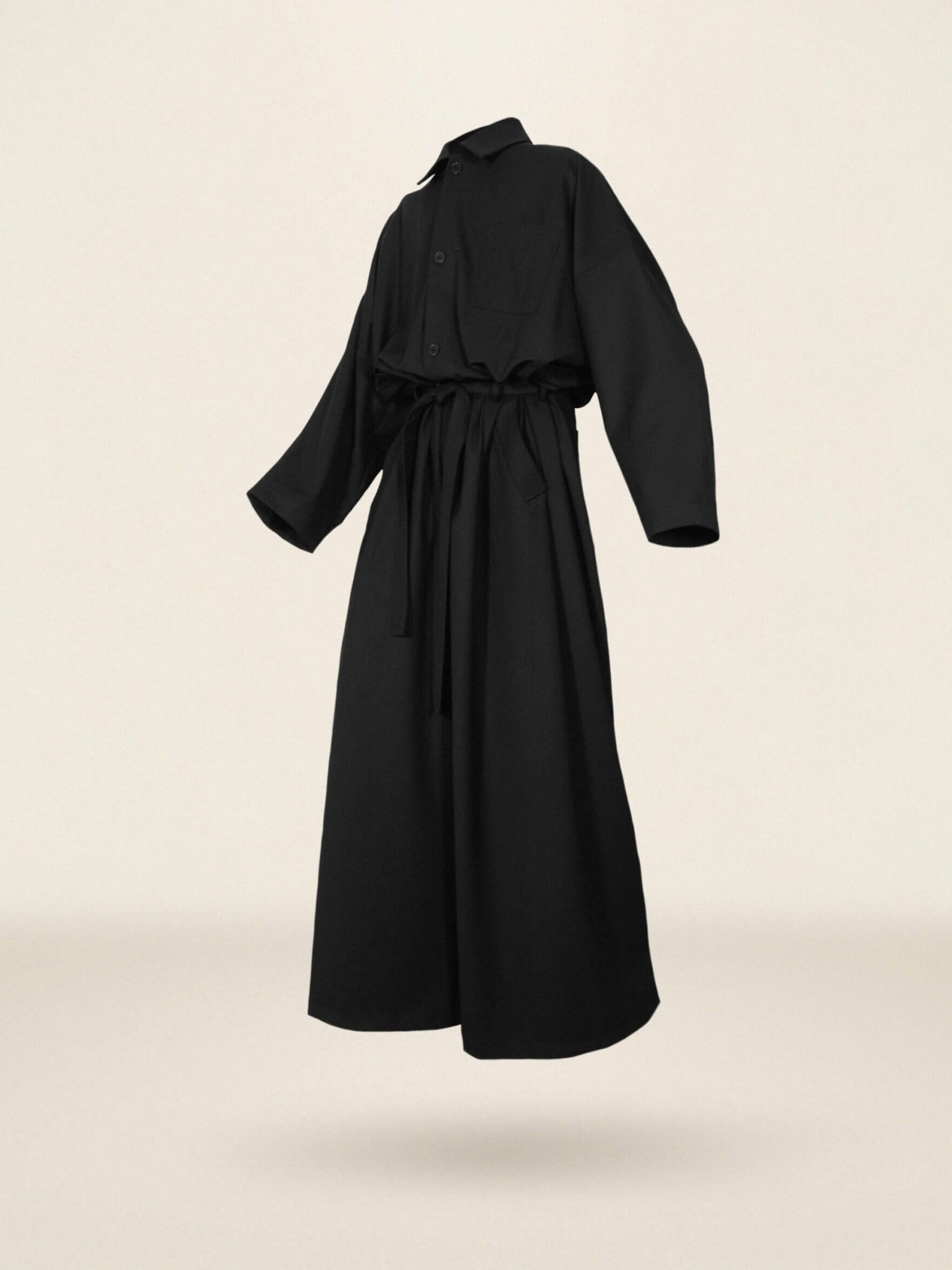 COLOR-BLOCK PLEATED TROUSERS