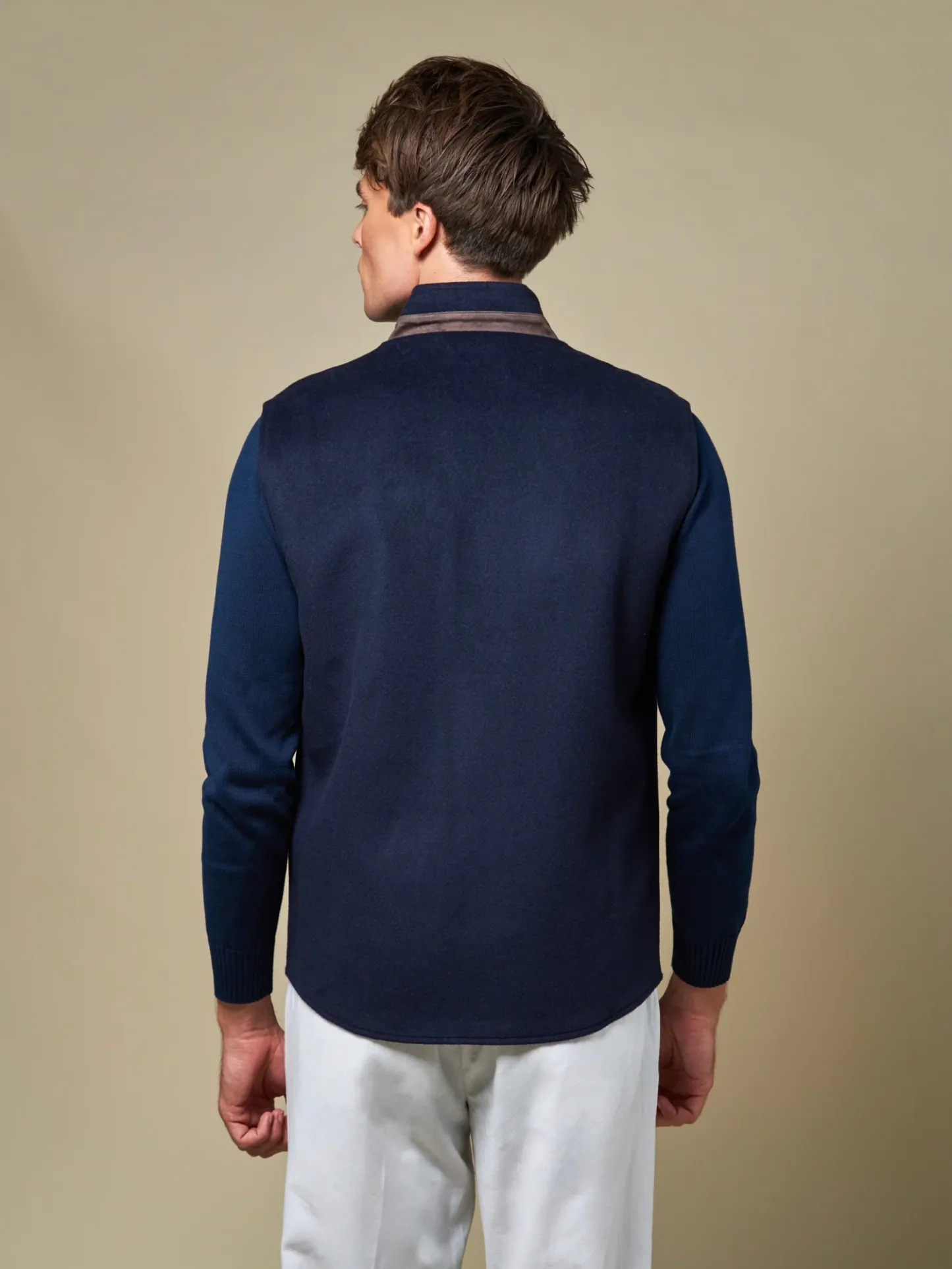 WOOL REVERSIBLE GILET