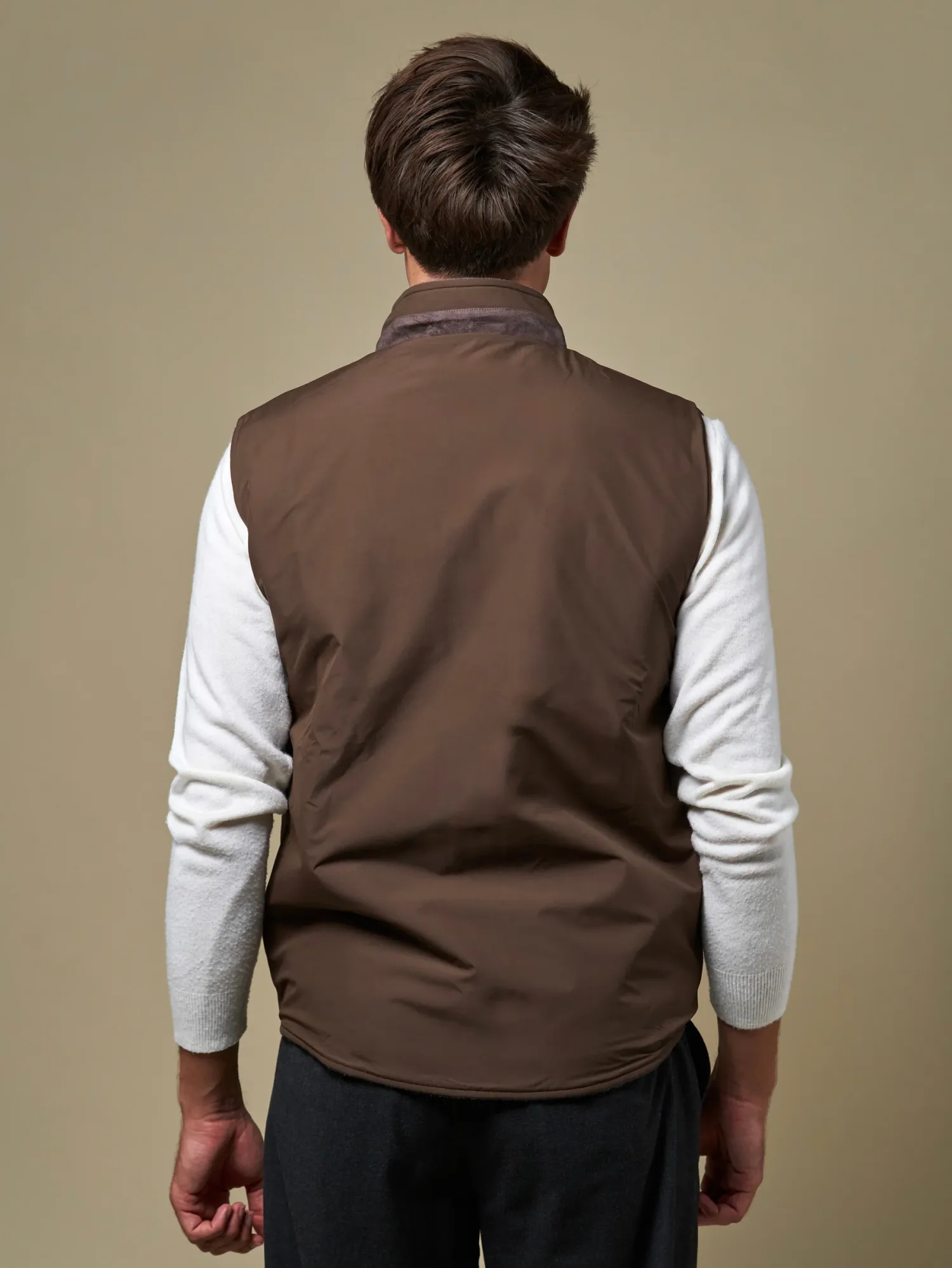 WOOL REVERSIBLE GILET