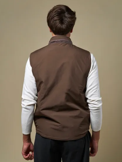 WOOL REVERSIBLE GILET
