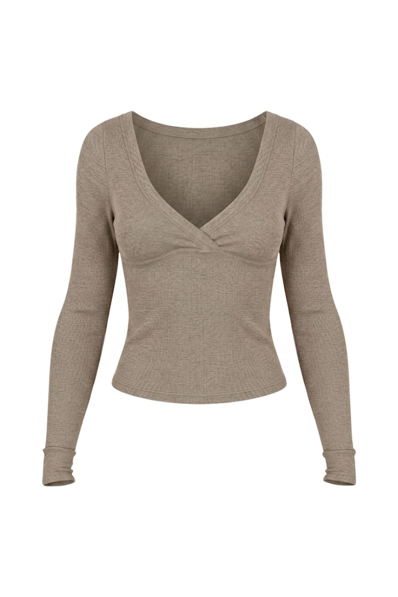 SnatchRib Crossover Longsleeve Top