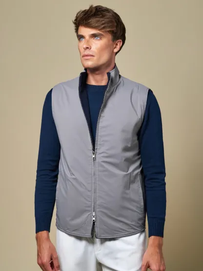 WOOL REVERSIBLE GILET