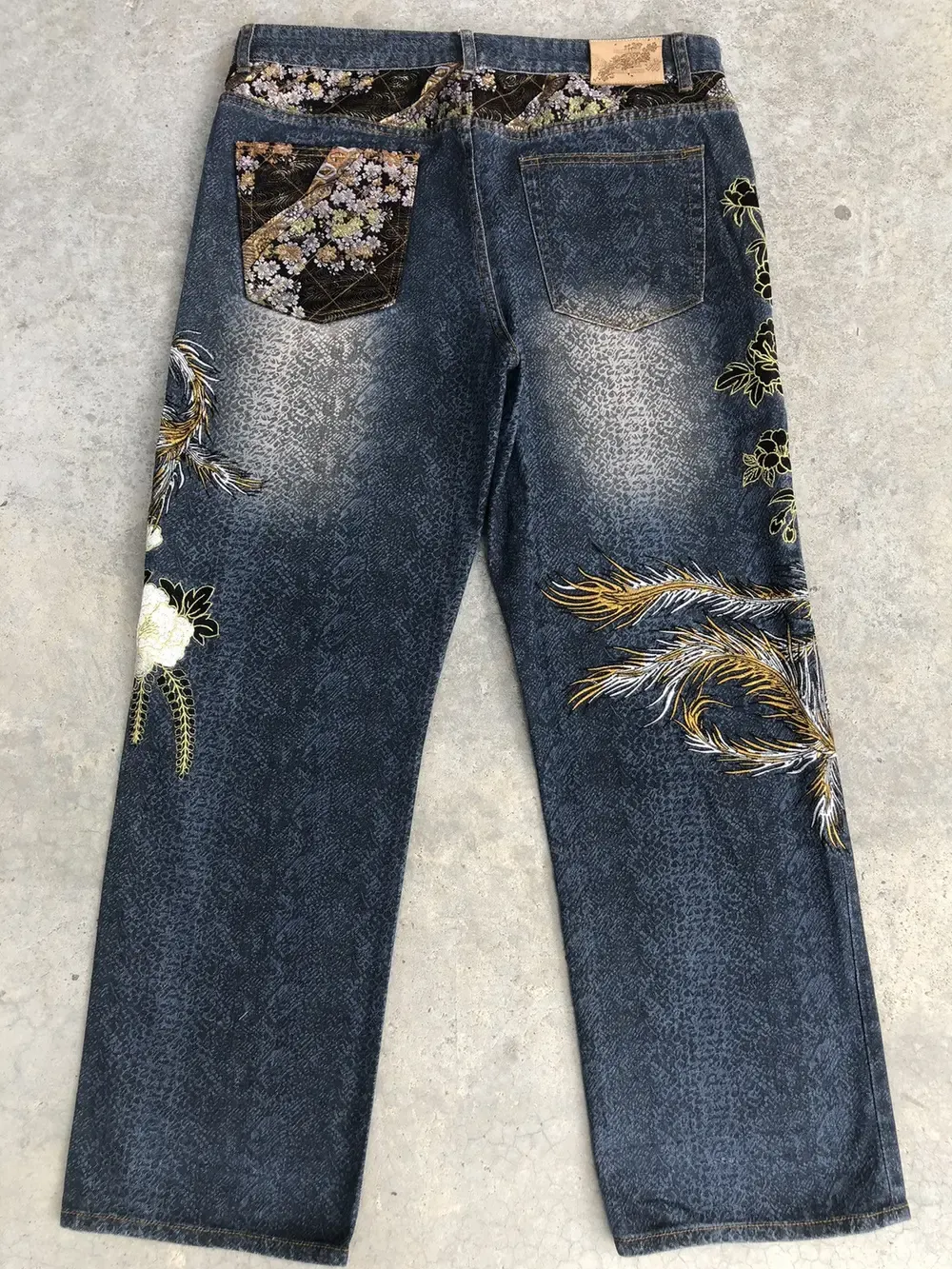 PHOENIX EMBROIDERY DENIM