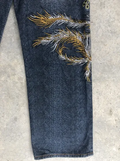 PHOENIX EMBROIDERY DENIM