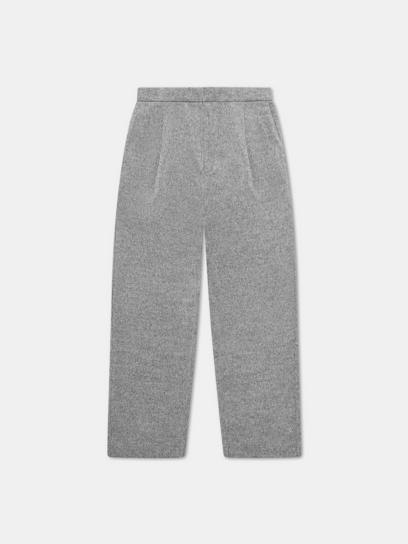 Wool-Cashmere Pleated Trousers