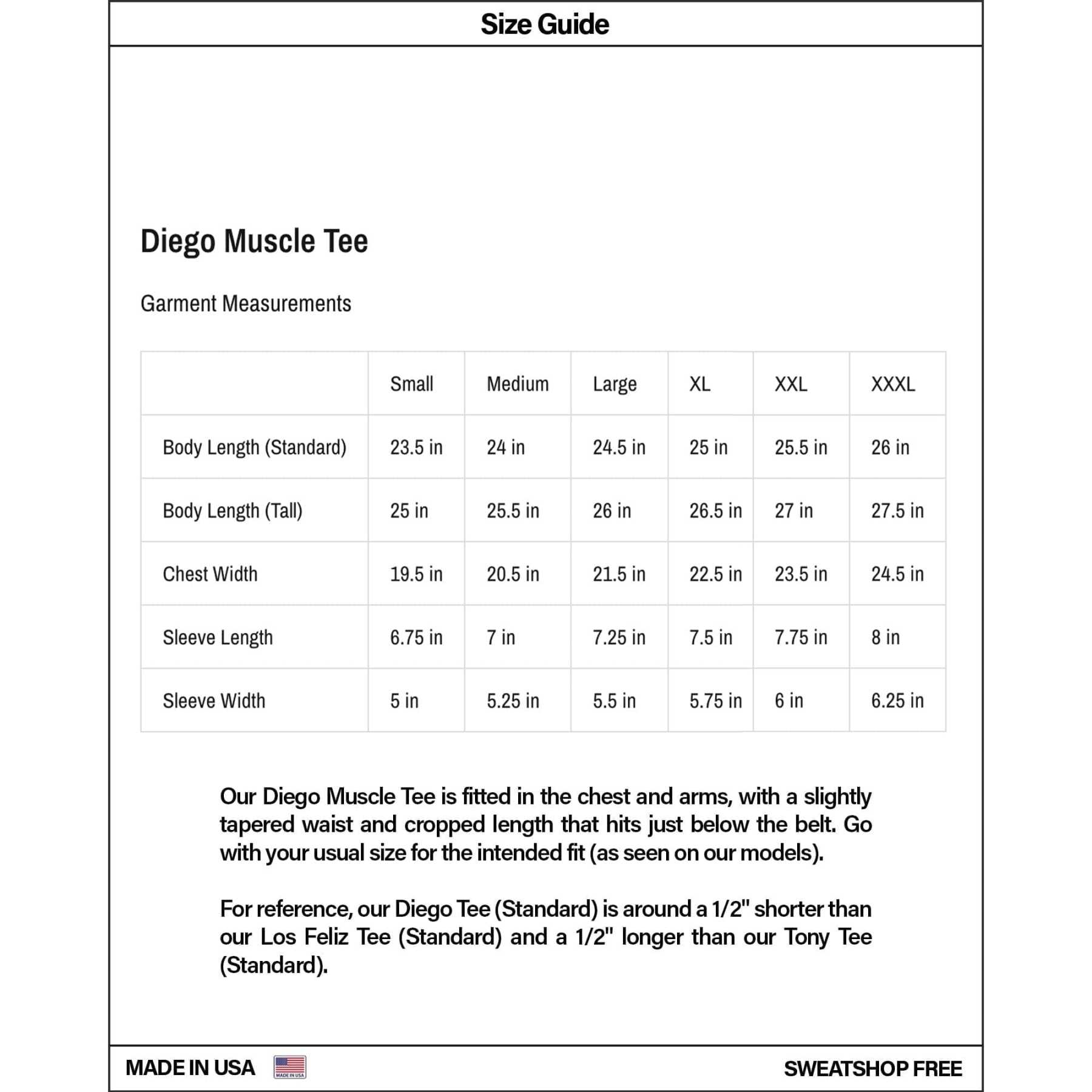 Diego Muscle Tee | Heavyweight | 13.5oz