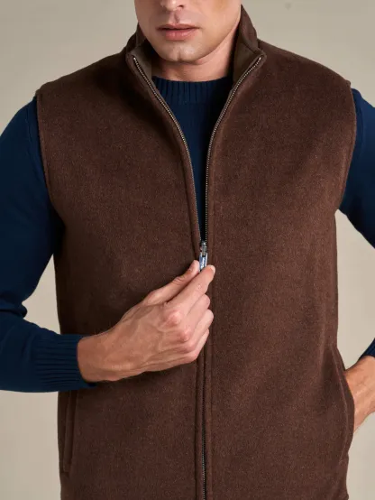 WOOL REVERSIBLE GILET