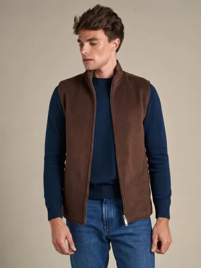 WOOL REVERSIBLE GILET