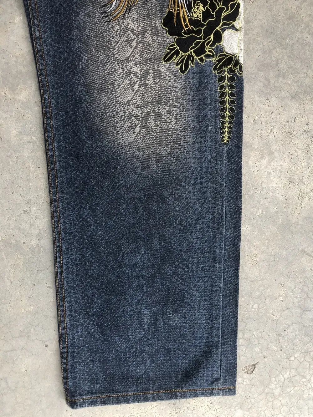 PHOENIX EMBROIDERY DENIM