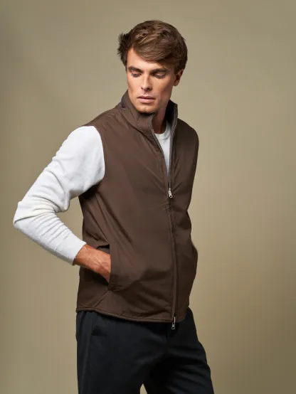 WOOL REVERSIBLE GILET