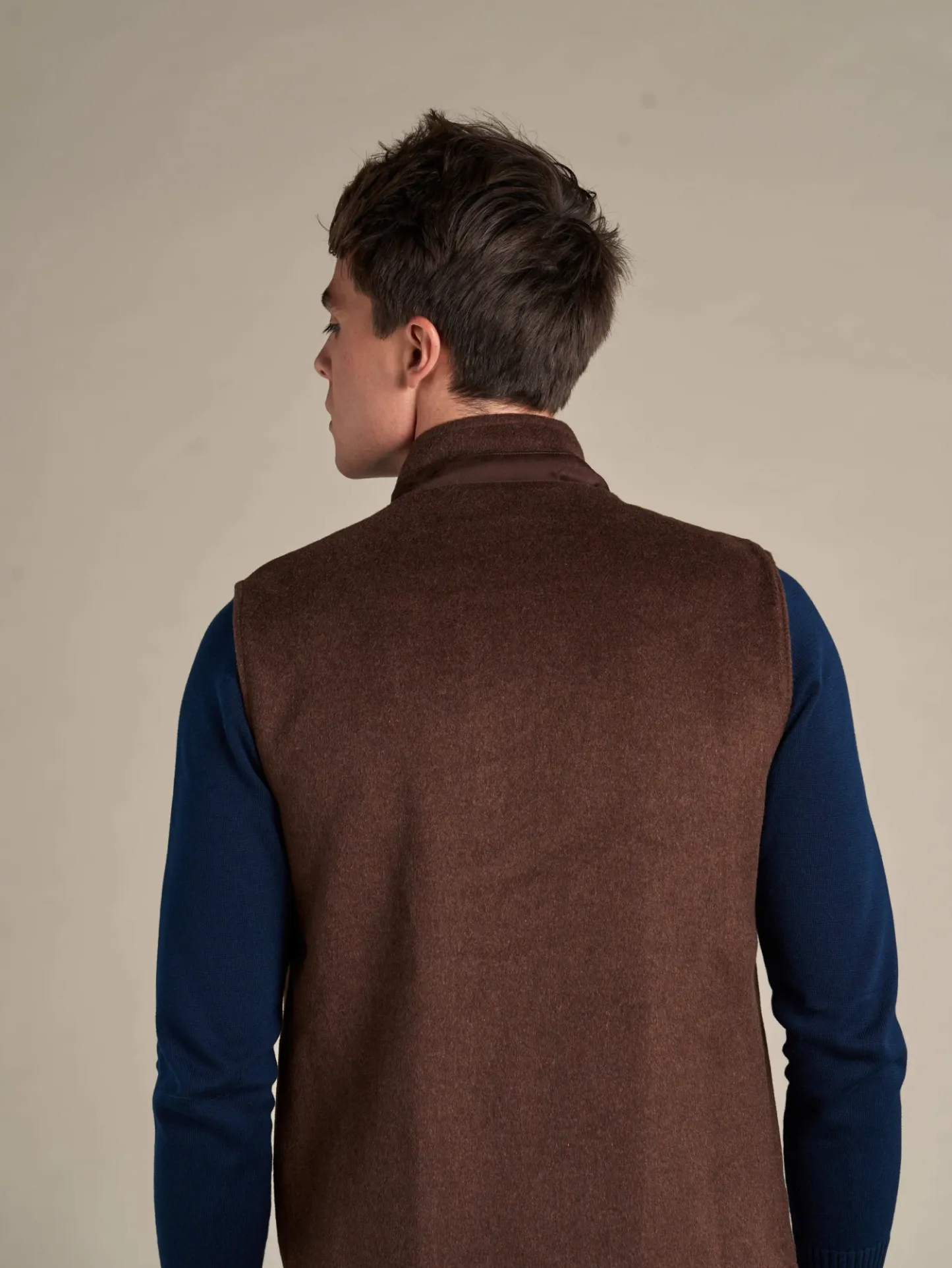 WOOL REVERSIBLE GILET
