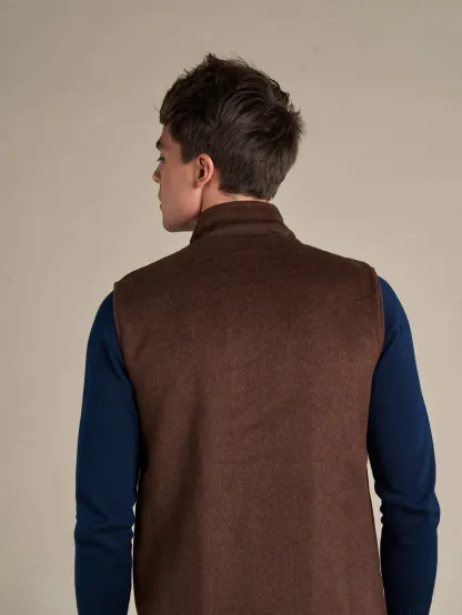 WOOL REVERSIBLE GILET