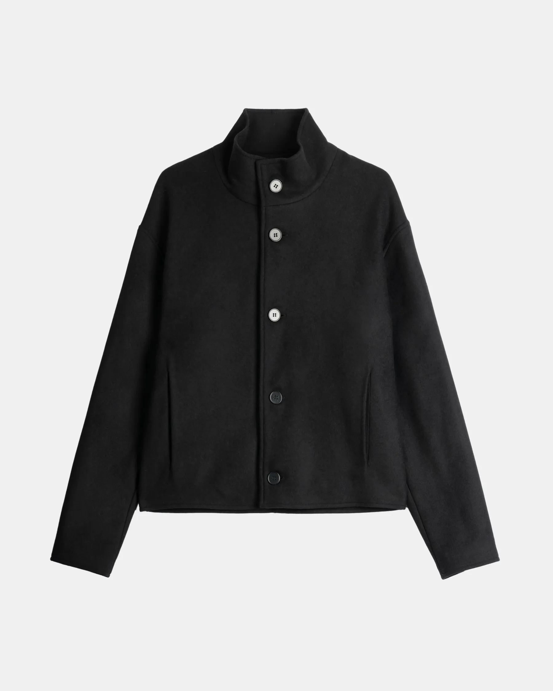 High Collar Wool Jacket