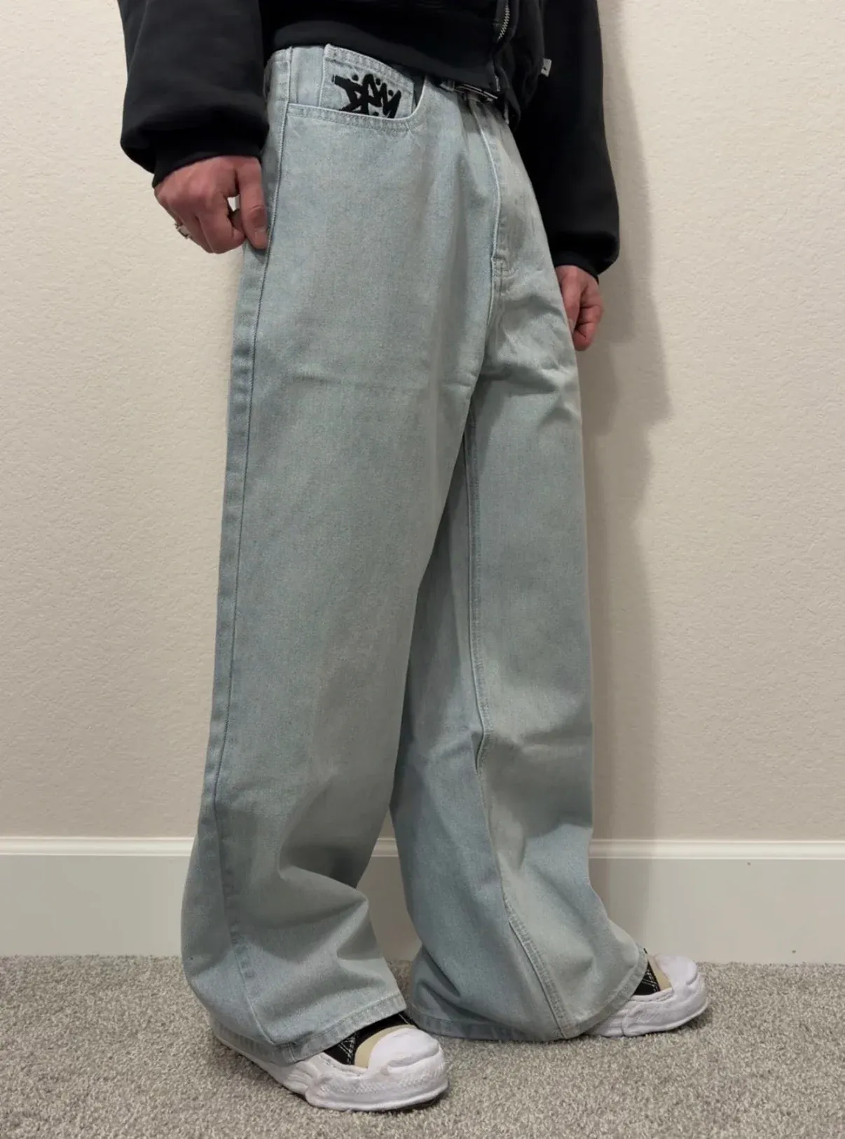 DEM BAGGY BLACK JEANS