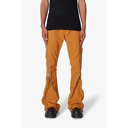 Zipper Flare Denim Jeans