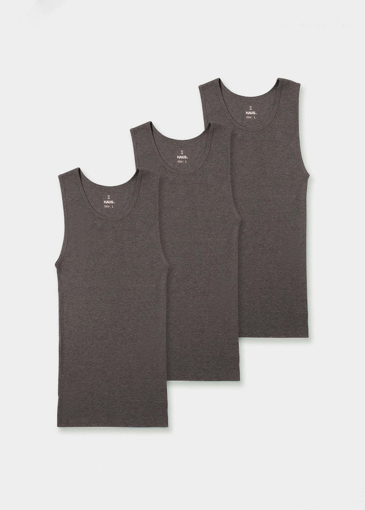 Premium Ultra-Soft Cotton Fitted Tank 3 Pack