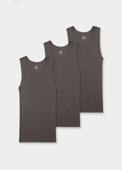 Premium Ultra-Soft Cotton Fitted Tank 3 Pack