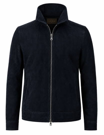 ALCANTARA STAND COLLAR JACKET
