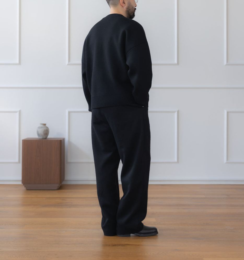 Wool-Cashmere Pleated Trousers