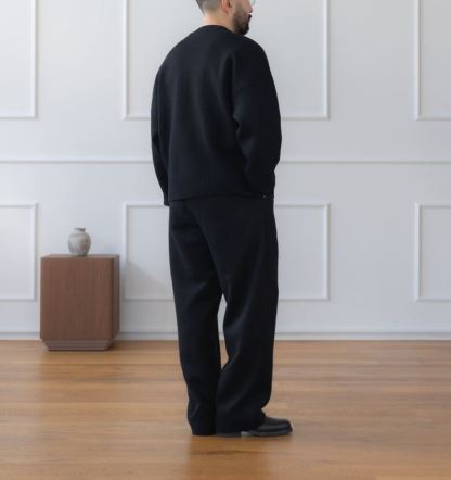 Wool-Cashmere Pleated Trousers