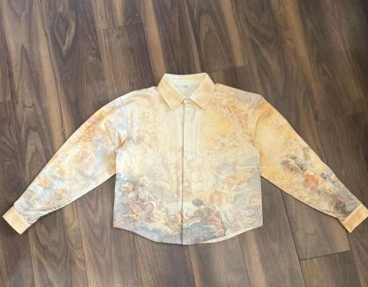 CELESTIAL FRESCO RELIGIOUS ART PRINTED SHIRT