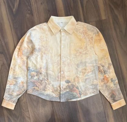 CELESTIAL FRESCO RELIGIOUS ART PRINTED SHIRT