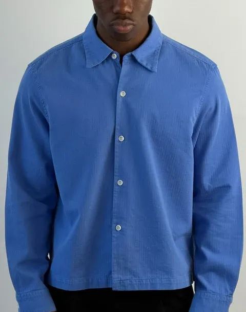 Japanese Newport Crop Button-Up II | Herringbone Twill